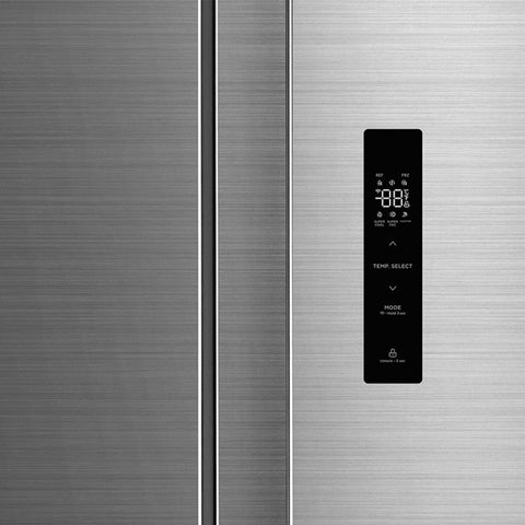 Refrigerador Automático Side By Side Plus inverter Bru Steel 20 Pies Cúbicos con WiFi Refrigerador Automático Side By Side Plus inverter Bru Steel 20 Pies Cúbicos con WiFi