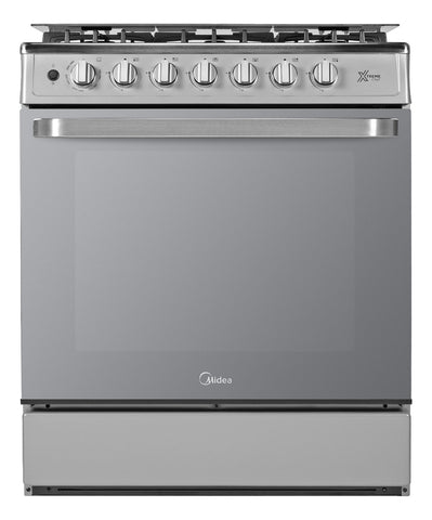 Estufa de piso MIDEA 30 pulgadas silver Estufa de piso MIDEA 30 pulgadas silver