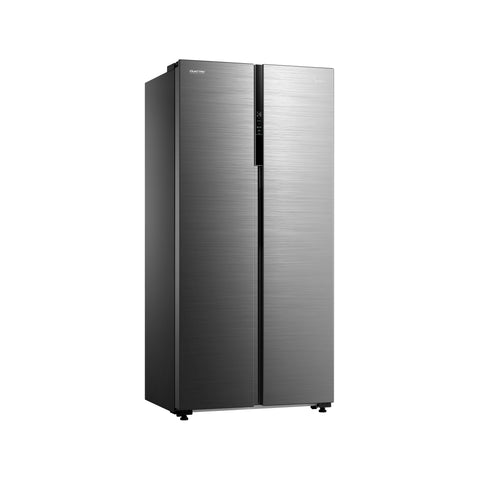 Refrigerador Automático Midea Side By Side Inverter Quattro Bru Steel 17 Pies Cúbicos con Wifi Refrigerador Automático Midea Side By Side Inverter Quattro Bru Steel 17 Pies Cúbicos con Wifi