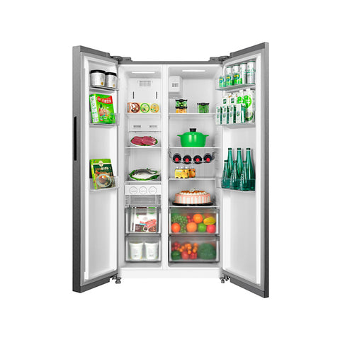 Refrigerador Automático Side By Side Plus inverter Bru Steel 20 Pies Cúbicos con WiFi Refrigerador Automático Side By Side Plus inverter Bru Steel 20 Pies Cúbicos con WiFi