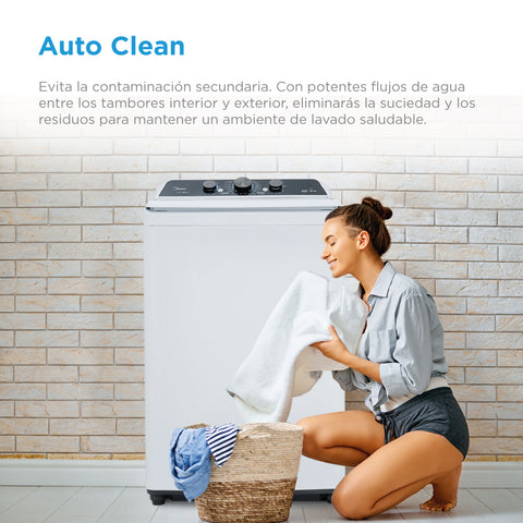 Lavadora Midea Carga Superior 21Kg Vortex Wash Agitador Lavadora Midea Carga Superior 21Kg Vortex Wash Agitador
