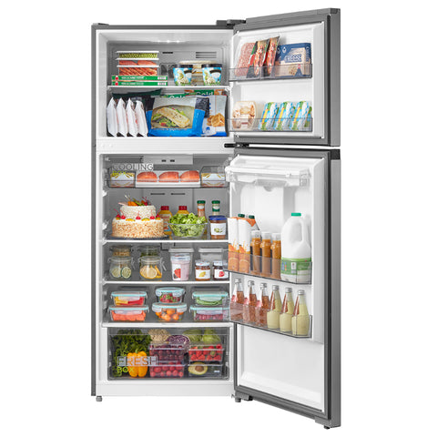 Refrigerador Top Mount Smart Sensor Bru Steel 15 Pies Cúbicos Refrigerador Top Mount Smart Sensor Bru Steel 15 Pies Cúbicos