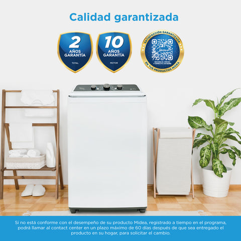 Lavadora Midea Carga Superior 21Kg Vortex Wash Agitador Lavadora Midea Carga Superior 21Kg Vortex Wash Agitador
