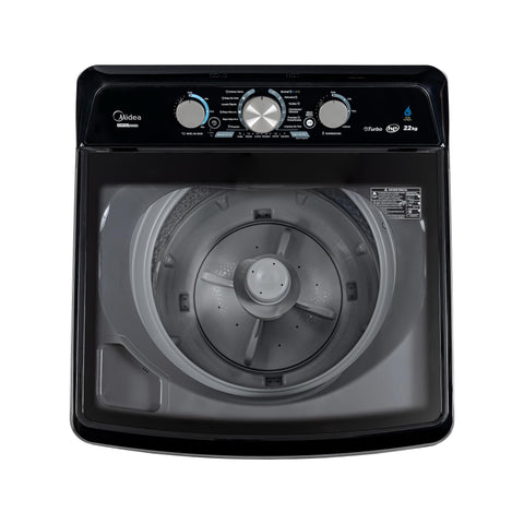 Lavadora Carga Superior Midea 22Kg Vortex Wash Agitador Gris Lavadora Carga Superior Midea 22Kg Vortex Wash Agitador Gris