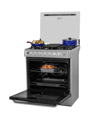 Estufa De Piso Con Capelo 30" Xtreme Chef-Air Acero Inoxidable Estufa De Piso Con Capelo 30" Xtreme Chef-Air Acero Inoxidable