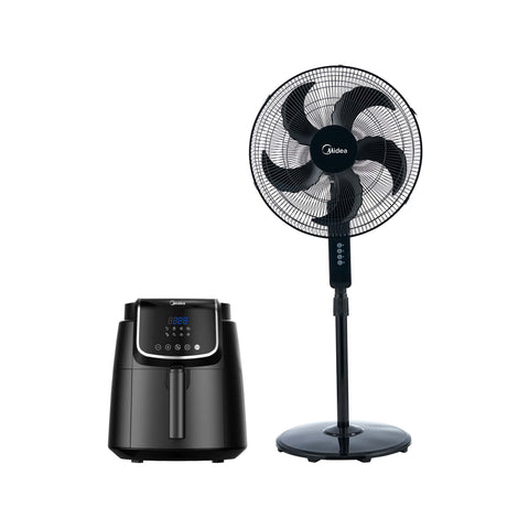 Freidora de Aire Digital Inner Chef 4L + Ventilador de pedestal Power Cool Freidora de Aire Digital Inner Chef 4L + Ventilador de pedestal Power Cool