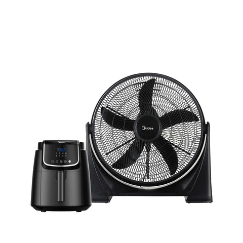 Freidora de Aire Digital Inner Chef 4L + Ventilador de piso negro Power Breeze Freidora de Aire Digital Inner Chef 4L + Ventilador de piso negro Power Breeze