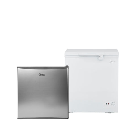 Congelador Triple Cooling System Blanco 6 pies + Frigobar 1 puerta Always Cool 2 pies Congelador Triple Cooling System Blanco 6 pies + Frigobar 1 puerta Always Cool 2 pies
