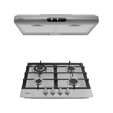 Parrilla Empotrable a Gas 24” Cristal Templado Triple Flama + Campana de Pared 24” Slim Acero Inoxidable Parrilla Empotrable a Gas 24” Cristal Templado Triple Flama + Campana de Pared 24” Slim Acero Inoxidable
