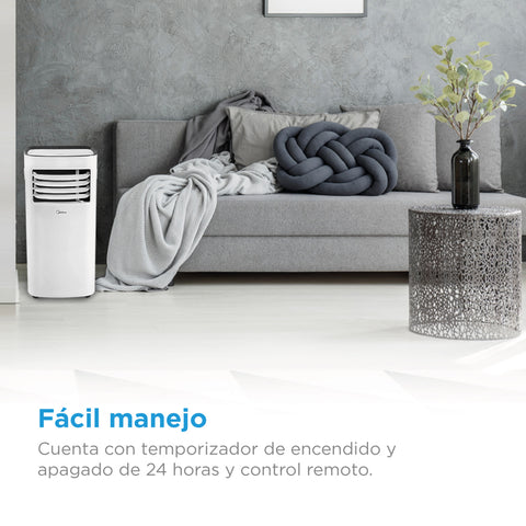 Aire Acondondicionado Portátil Midea 1 Ton, Frío, 115v, Blanco Midea MAP12C1PSP Aire Acondondicionado Portátil Midea 1 Ton, Frío, 115v, Blanco Midea MAP12C1PSP