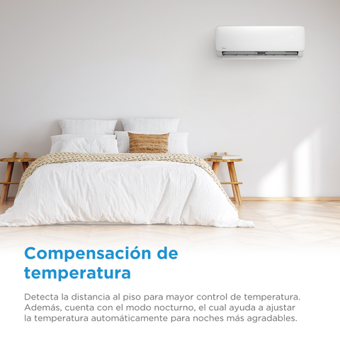 Minisplit Midea On Off Solo Frío 1.5 Toneladas 18,000BTUs 220V Minisplit Midea On Off Solo Frío 1.5 Toneladas 18,000BTUs 220V