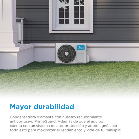 Minisplit Midea On Off Solo Frío 1 Tonelada 12000BTUs 110V Minisplit Midea On Off Solo Frío 1 Tonelada 12000BTUs 110V