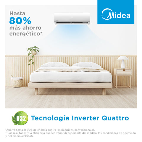 Minisplit Midea EcoSaver-32 Inverter SEER 18 2 Toneladas Frío Calor 220V Minisplit Midea EcoSaver-32 Inverter SEER 18 2 Toneladas Frío Calor 220V