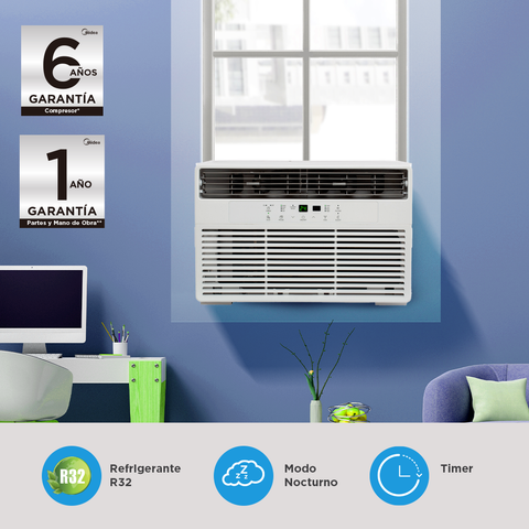 Aire acondicionado Midea Ventana 5000 BTUs Aire acondicionado Midea Ventana 5000 BTUs