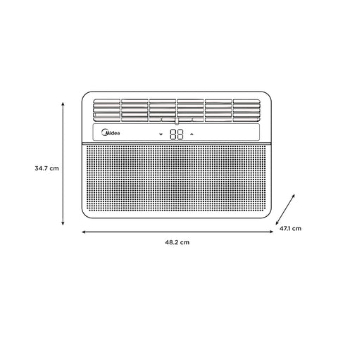 AIRE ACONDICIONADO VENTANA MIDEA MAW08 8000BTU 115V FRIO/CALOR blanco 1 AIRE ACONDICIONADO VENTANA MIDEA MAW08 8000BTU 115V FRIO/CALOR blanco 1
