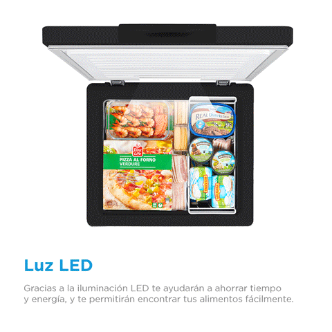Congelador Midea 7 Pies Negro Congelador Midea 7 Pies Negro