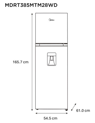 Refrigerador Midea Top Mount Inverter Quattro Jazz Black 10 pies cúbicos Refrigerador Midea Top Mount Inverter Quattro Jazz Black 10 pies cúbicos