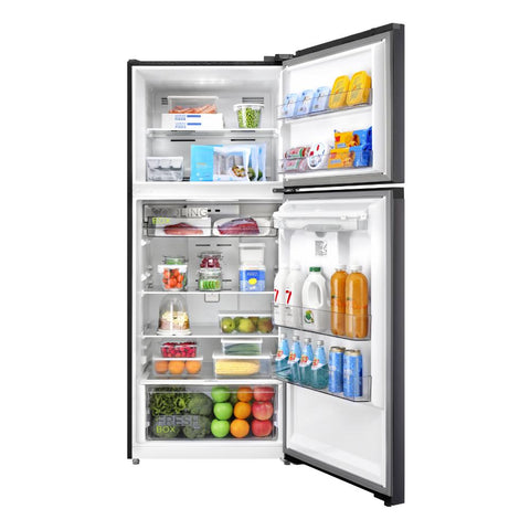 Refrigerador Midea Top Mount Inverter Quattro Jazz Black 15 pies cúbicos Refrigerador Midea Top Mount Inverter Quattro Jazz Black 15 pies cúbicos