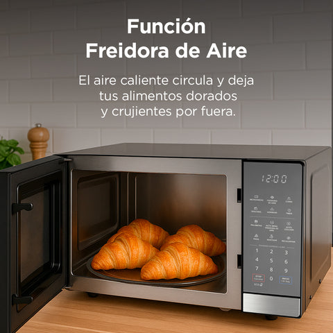 Horno microondas MIDEA 1.0 pies cubicos Negro / stainless steel Horno microondas MIDEA 1.0 pies cubicos Negro / stainless steel