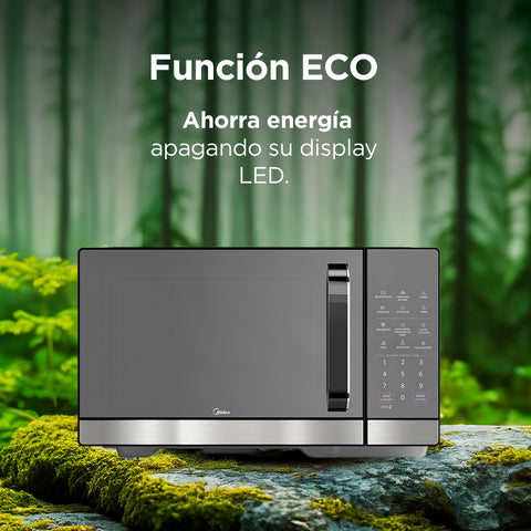 Horno microondas MIDEA 1.0 pies cubicos Negro / stainless steel Horno microondas MIDEA 1.0 pies cubicos Negro / stainless steel