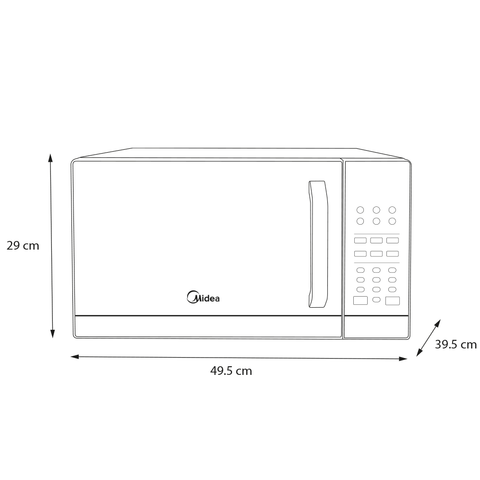 Horno microondas MIDEA 1.0 pies cubicos Negro / stainless steel Horno microondas MIDEA 1.0 pies cubicos Negro / stainless steel