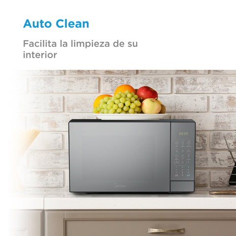 Microondas Midea 1.4 Pies SmartECO Puerta Espejo MMDK14S2MB Negro Microondas Midea 1.4 Pies SmartECO Puerta Espejo MMDK14S2MB Negro