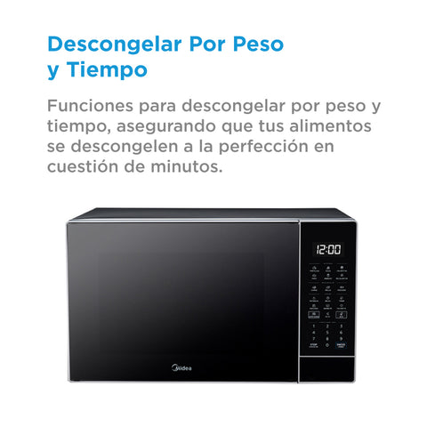 Microondas Midea 1.4 Pies Dark Silver Microondas Midea 1.4 Pies Dark Silver