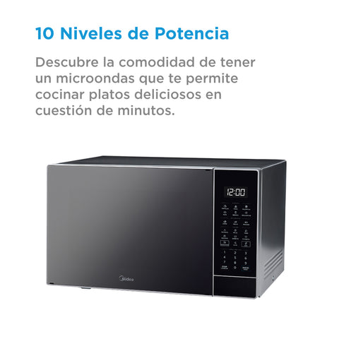 Microondas Midea 1.4 Pies Dark Silver Microondas Midea 1.4 Pies Dark Silver