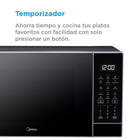 Microondas Midea 1.4 Pies Dark Silver Microondas Midea 1.4 Pies Dark Silver