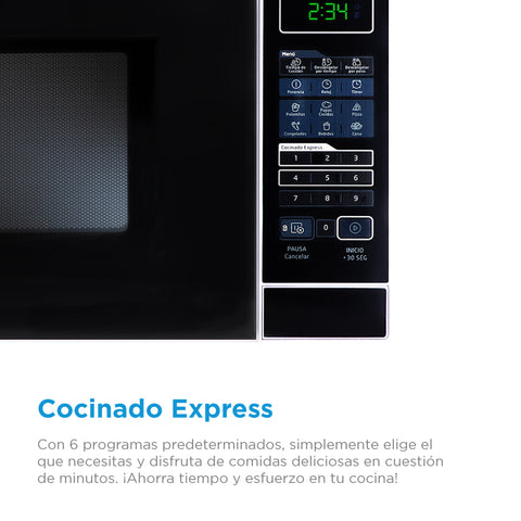 Horno Midea Microondas De 0.7 Pies Cúbicos MMDR07S2BW Horno Midea Microondas De 0.7 Pies Cúbicos MMDR07S2BW