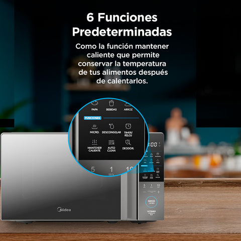 Horno Microondas 0.7 Pies Gris Horno Microondas 0.7 Pies Gris