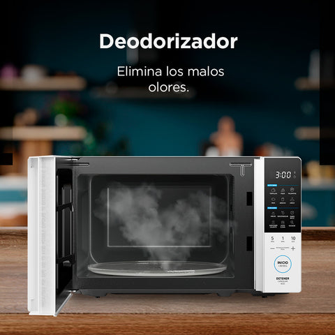 HORNO MICROONDAS MIDEA MMDT07S2WB 0.7 PIES 10 NIV POTENCIA negro 1 HORNO MICROONDAS MIDEA MMDT07S2WB 0.7 PIES 10 NIV POTENCIA negro 1