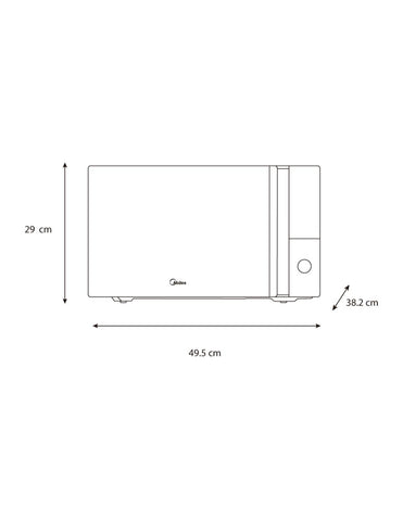 Horno de microondas Midea 1.1 pies cúbicos (30L) TASTEXPRESS Gris Horno de microondas Midea 1.1 pies cúbicos (30L) TASTEXPRESS Gris