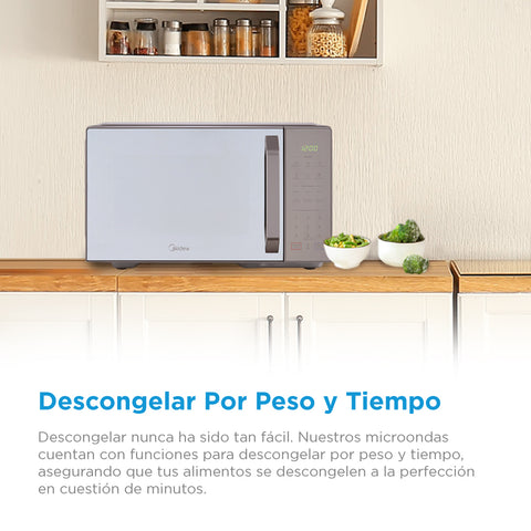 Microondas Midea 1.1 Pies Silver Microondas Midea 1.1 Pies Silver
