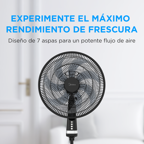 Ventilador de pedestal Midea 3 en 1 FlexiCool 18" Ventilador de pedestal Midea 3 en 1 FlexiCool 18"