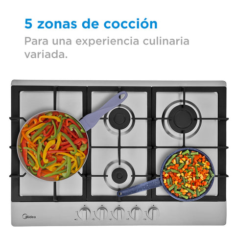 Parrilla Empotrable a Gas Midea 30' Acero Inoxidable Parrilla Empotrable a Gas Midea 30' Acero Inoxidable