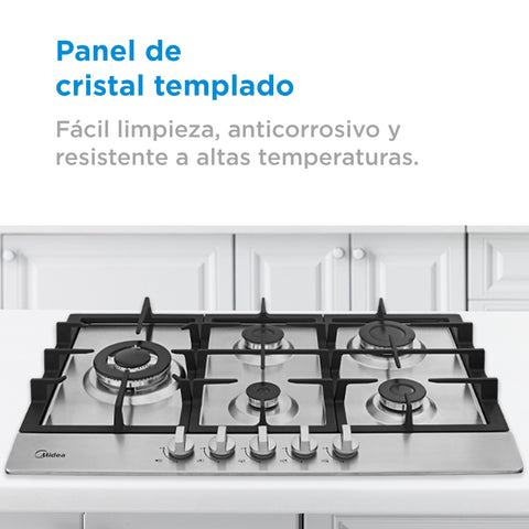 Parrilla Empotrable a Gas Midea 30' Acero Inoxidable Parrilla Empotrable a Gas Midea 30' Acero Inoxidable