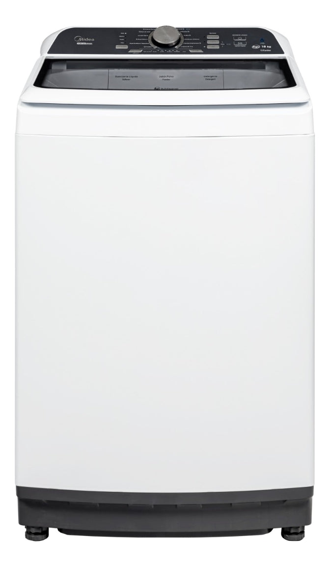 Lavadora Midea Automática Carga Superior 18Kg Vortex Wash Impeller Blanca