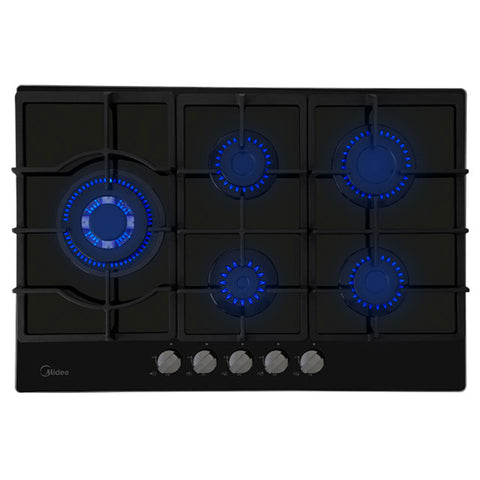 Parrilla Empotrable a Gas 30” - Cristal Templado Triple Flama