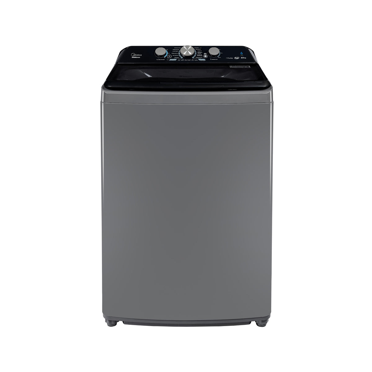Lavadora Carga Superior Midea 22Kg Vortex Wash Agitador Gris