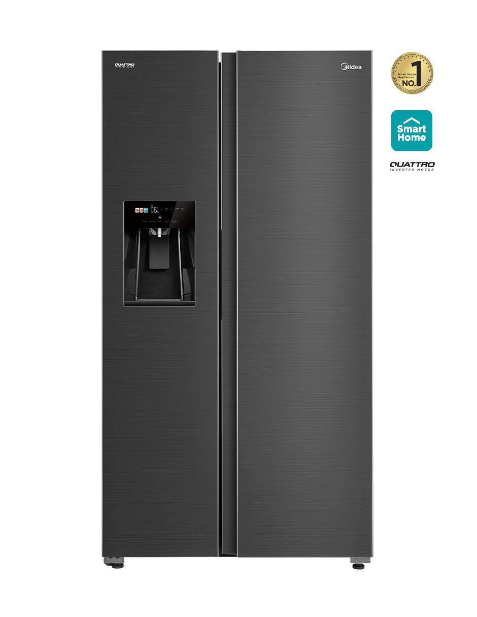 Refrigerador Side by Side SpaceMaster Basalt Gray 21 Pies cúbicos