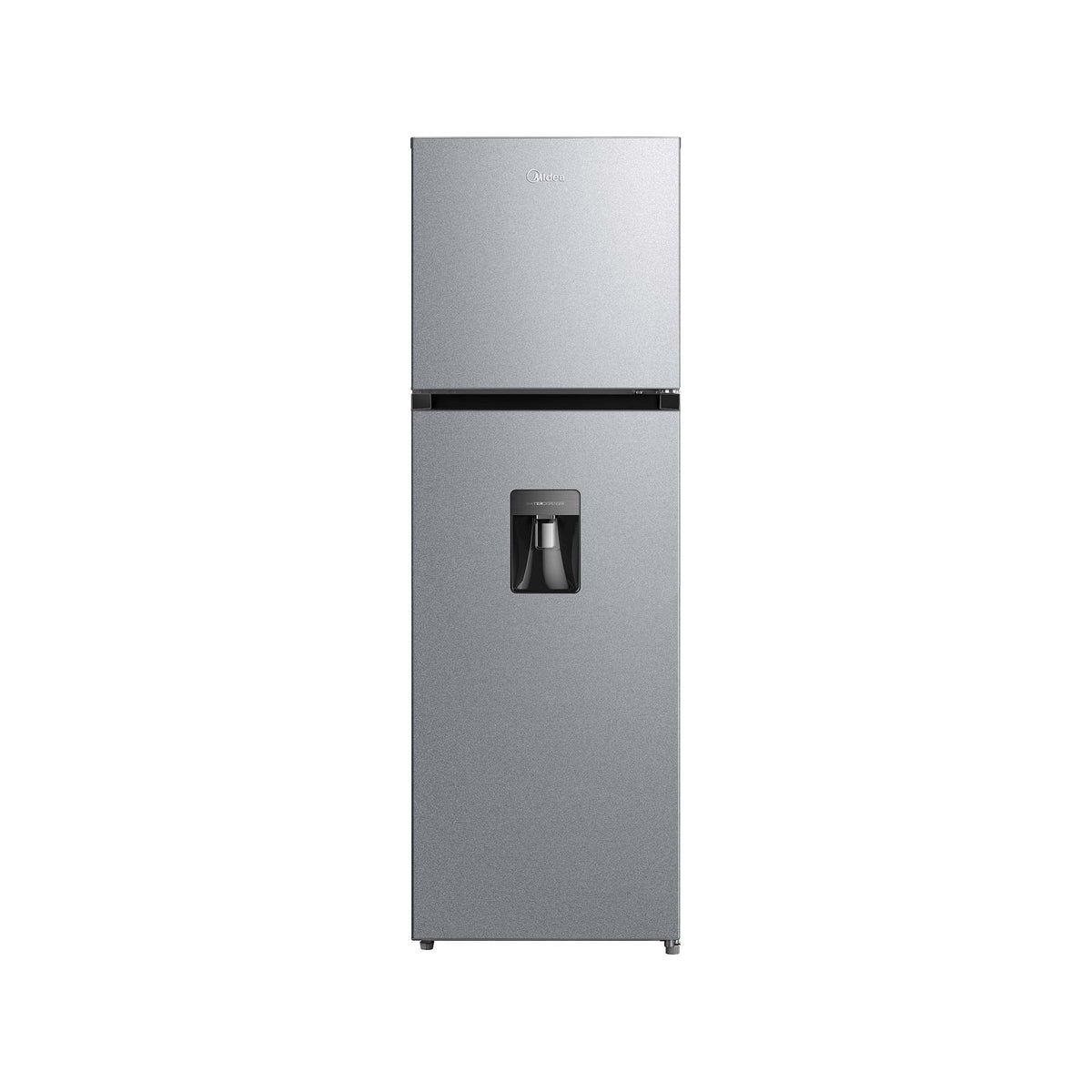 Refrigerador Automático Midea Top Mount Smart Sensor Lake Silver 10 Pies Cúbicos con Dispensador de agua