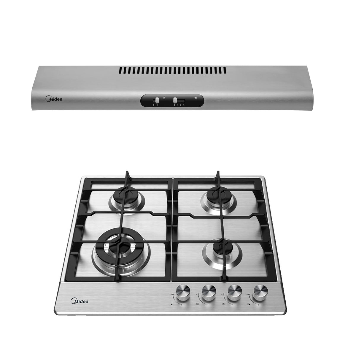 Combo Parrilla Campana Midea Empotrable 24” I 60cm