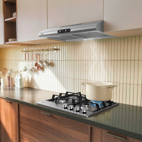 Combo Parrilla Campana Midea Empotrable 24” I 60cm