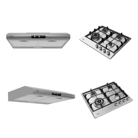 Combo Parrilla Campana Midea Empotrable 24” I 60cm