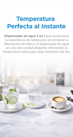 Dispensador de Agua Midea con Máquina de Hielos