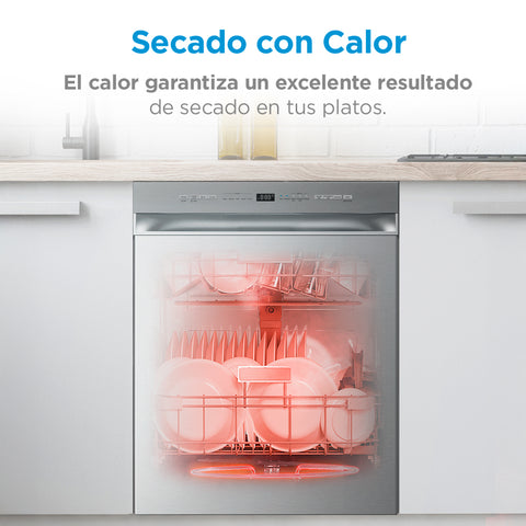 Lavavajillas Midea Sense Wash Empotrable 14 Servicios