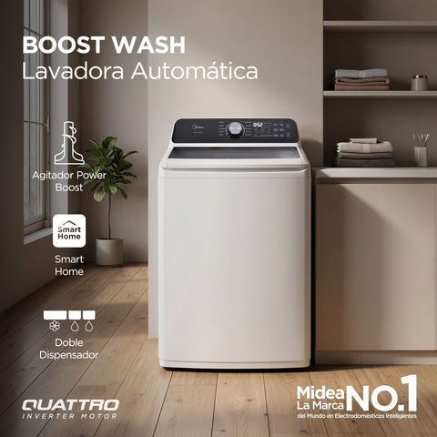 Lavadora Automática 25 kg Carga Superior Boost Wash Blanca