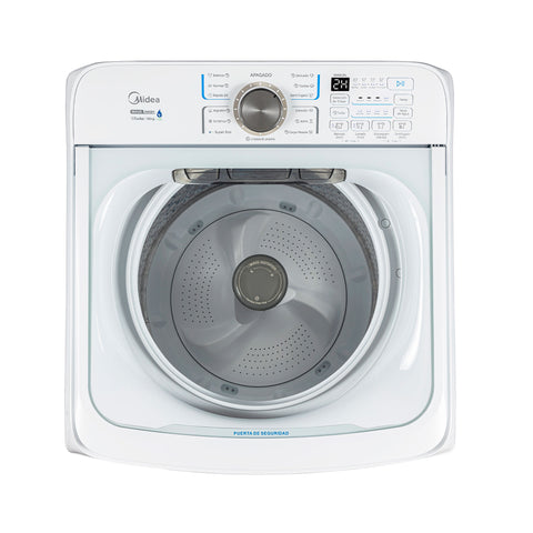 Lavadora Midea 18 Kg Automática con Agitador Blanca