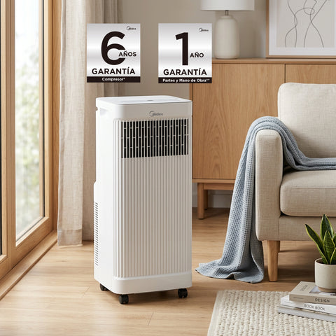 Aire Acondicionado Portátil Midea 1 Ton, Sólo Frío, WiFi